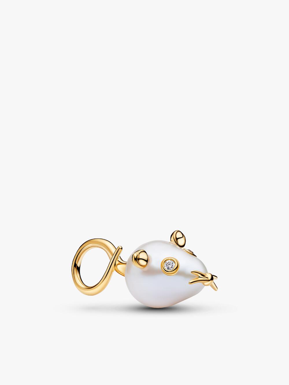 Treated Freshwater Cultured Baroque Pearl Cloud Dangle Charm